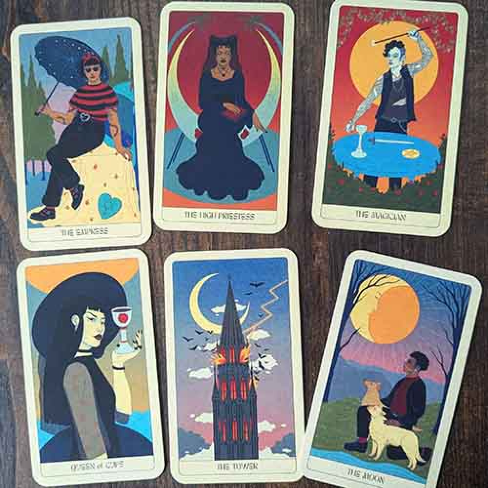 Modern Goth Tarot Deck: 78 Cards for Gothic Divination